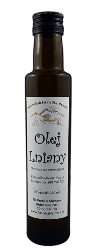 Olej Lniany tłoczony na zimno 250 ml