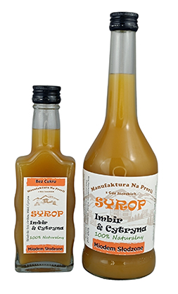 Syrop Imbir & Cytryna z miodem