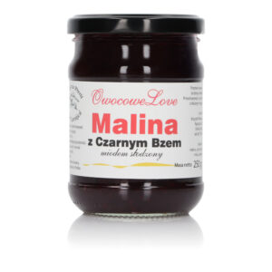 Dżem Owocowe Love Malina z Czarnym Bzem 250 g