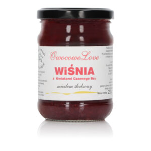 Dżem Owocowe Love Wiśnia z Kwiatami Czarnego Bzu 250 g
