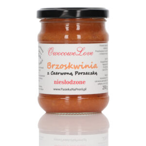 Dżem Owocowe Love Niesłodzone Brzoskwinia z Czerwoną Porzeczką 250 g