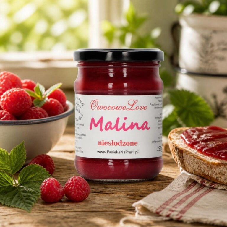 Dżem Owocowe Love Malina niesłodzony