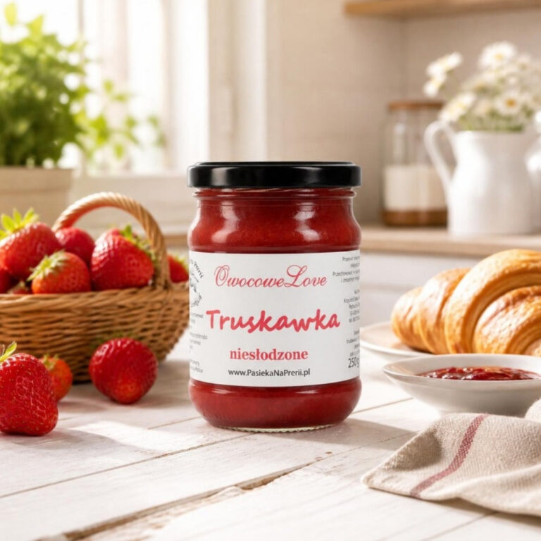 Dżem Owocowe Love Truskawka niesłodzony