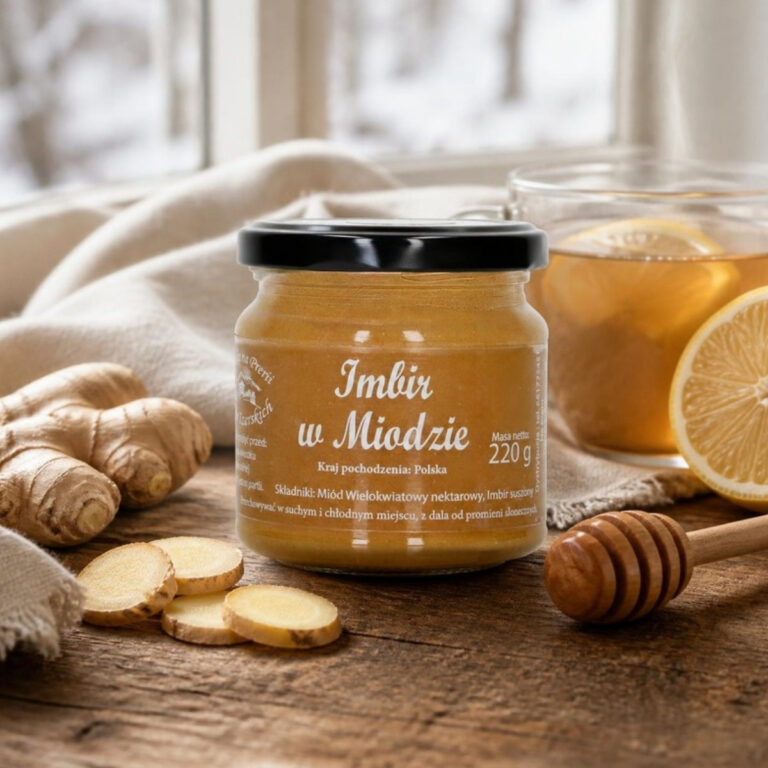 Imbir w miodzie 220 g