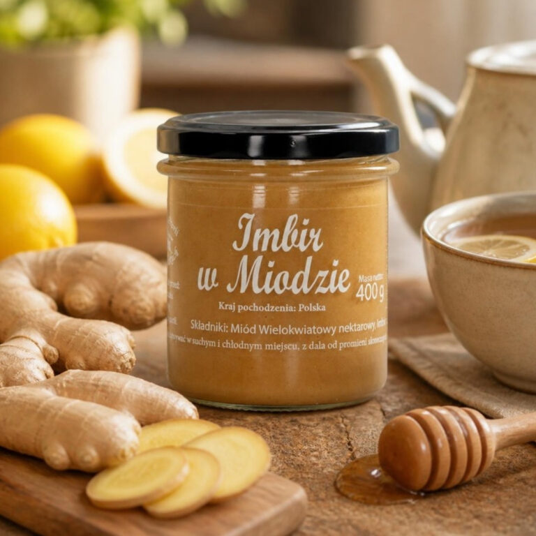 Imbir w miodzie 400 g